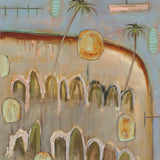 “Boats Beneath the Palm Sky"  Landscape