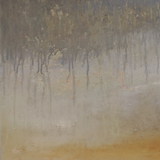 "Rainfall Over Quiet Waters"- Square