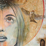 ”With Brave Wings She Flies" - Square