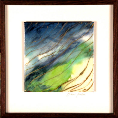 Coastal Lines 500mm x 500mm Framed