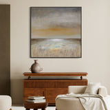 "Rainfall Over Quiet Waters"- Square