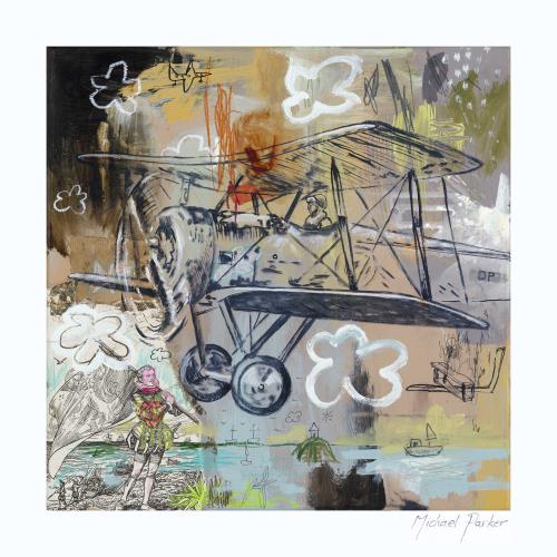 Plane Dreams - 330mm x 330mm - Open Ed. Print on Canvas - Michael Parker