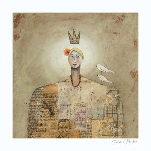 My Beautiful World - 330mm x 330mm - Open Ed. Print on Canvas - Michael Parker