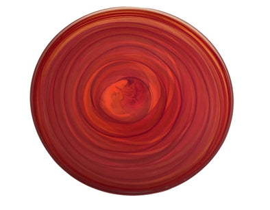 Flat Round Platter (Large) Red
